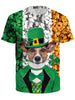 3D Dog Printed Short Sleeves T-shirt