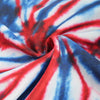 Contrast Color Swirl Tie Dye Print Hoodie