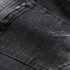 Ripped Hole Skull Patchwork Slimming Jeans