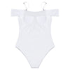 Sexy Flat-shoulder Coverall Bikini Sleeveless Solid Color Padded Beachwear Women Swimsuit