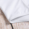 Sexy Flat-shoulder Coverall Bikini Sleeveless Solid Color Padded Beachwear Women Swimsuit