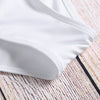 Sexy Flat-shoulder Coverall Bikini Sleeveless Solid Color Padded Beachwear Women Swimsuit