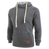 Cowl Neck Kangaroo Pocket Plush Drawstring Hoodie