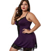 Lace Hem See Through Plus Size Babydoll