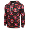 Valentine's Day 3D Lips Print Pullover Hoodie