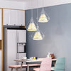 RZ - 018 Nordic Wrought Iron Diamond Shape 3 Restaurant Bar Chandelier 110V / 220V