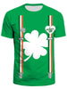 Clover Striped Print Tee