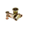 300pcs M3 / M4 / M5 / M6 / M8 / M10 / M12 Carbon Steel Flat Head Rivet Nuts Insert Riveting Tools