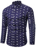 Button Up Crown Print Shirt