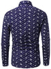 Button Up Crown Print Shirt