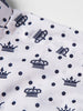 Button Up Crown Print Shirt