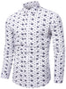 Button Up Crown Print Shirt
