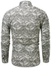 Button Up Longline Printed Shirt