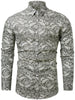 Button Up Longline Printed Shirt