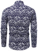 Button Up Longline Printed Shirt