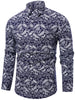 Button Up Longline Printed Shirt