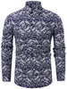 Button Up Longline Printed Shirt