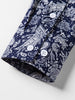 Button Up Longline Printed Shirt