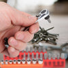 Mini 1/4" 72T Ratchet Wrench Rod with 20pcs Bits 9pcs Sockets