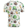 Beer Hat Printed Elastic Slim Fit T-shirt
