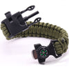 6 In 1 Multifunction Outdoor Survival Bracelet Fishing Line Hooks Compass Survival Bracelet Men's Outdoor Tool Camping E