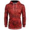 Valentine's Day 3D Roses Printed Pullover Hoodie