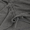 Solid Color Drawstring Short T-shirt