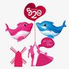 Creative Remote Control Cartoon Dolphin Intelligent Aluminum Film Nylon Floating Air Ball