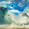 Creative Remote Control Cartoon Dolphin Intelligent Aluminum Film Nylon Floating Air Ball