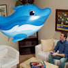 Creative Remote Control Cartoon Dolphin Intelligent Aluminum Film Nylon Floating Air Ball