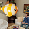 Creative Remote Control Cartoon Dolphin Intelligent Aluminum Film Nylon Floating Air Ball