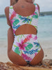 Palm Leave Knotted Cut Out Swimsuit