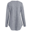 Tassel Zip Front V Neck T Shirt