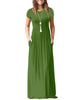 Short Sleeve Front Pocket Dress