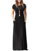 Short Sleeve Front Pocket Dress