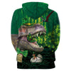3D Dinosaur Printed Pullover Hoodie