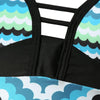 Spaghetti Straps Keyhole Tankini Set
