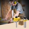 2pcs Adjustable 3 Wing Slot Cutter Router Bit Woodworking Tool