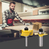 2pcs Adjustable 3 Wing Slot Cutter Router Bit Woodworking Tool