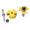 2pcs Adjustable 3 Wing Slot Cutter Router Bit Woodworking Tool