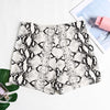 Casual High Waist Snake Pattern Elastic Skinny Yoga Sports Shorts for Women