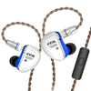 CCA C16 8BA Drive Units In Ear Earphone 8 Balanced Armature HIFI Monitoring Headphone Headset With Detachable Detach 2PIN Cable