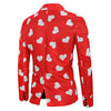 Love Heart Printed Valentine\'s Day Casual Blazer