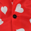 Love Heart Printed Valentine\'s Day Casual Blazer