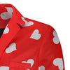Love Heart Printed Valentine\'s Day Casual Blazer