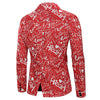 Valentine\'s Day Letter Heart Print Casual Blazer