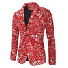 Valentine\'s Day Letter Heart Print Casual Blazer