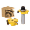 2pcs Adjustable 3 Wing Slot Cutter Router Bit Woodworking Tool