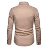 Solid Hem Curved Breathable Long Sleeve Shirt