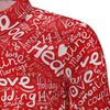 Valentine's Day Letters Print Long Sleeves Shirt